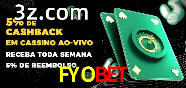 Promoções do cassino ao Vivo FYOBET